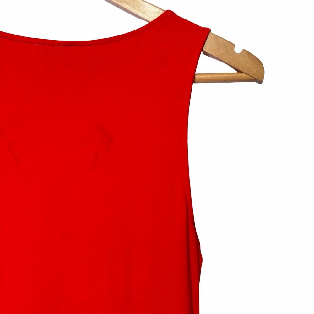 J. Crew Factory Tiered Knit Maxi Dress in Bright Cerise/ Red, Size S - Picture 14 of 15